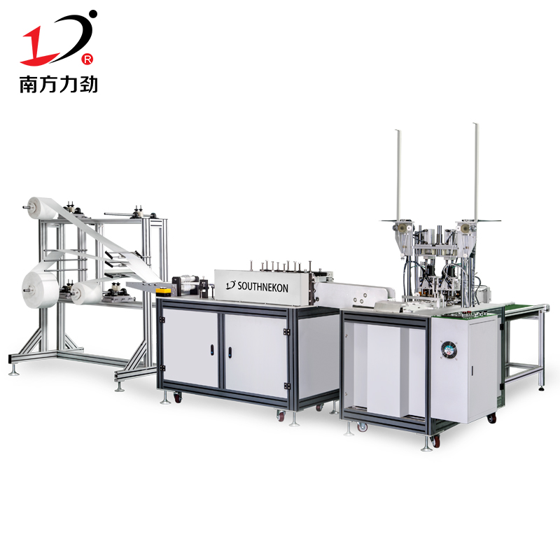 全自動口罩機(jī)平面口罩機(jī)外耳帶一拖一口罩生產(chǎn)線醫(yī)用口罩機(jī)