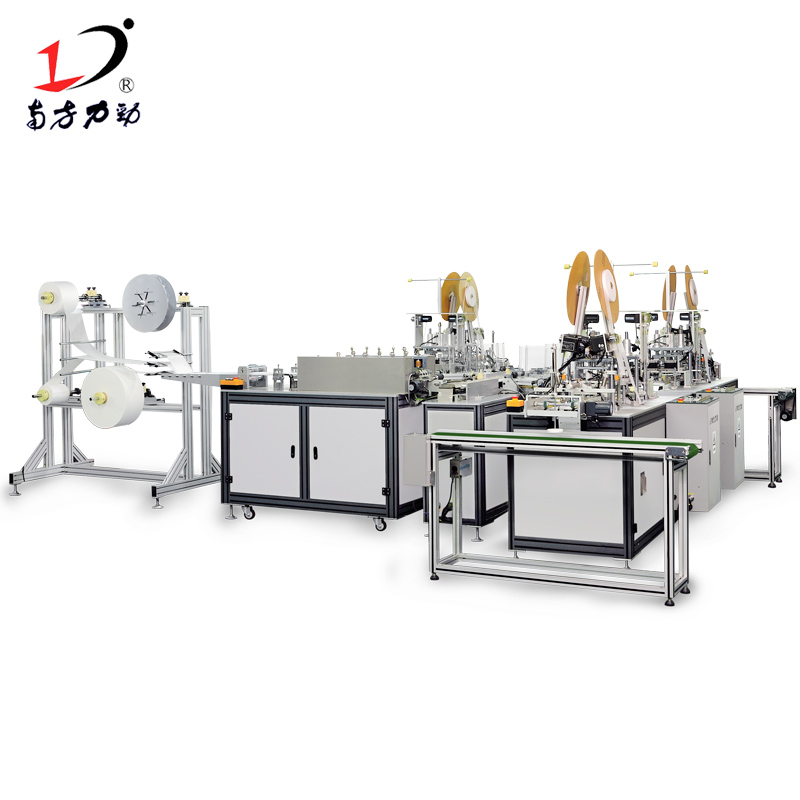 全自動平面口罩機(jī)內(nèi)耳帶口罩機(jī)一拖三超聲波口罩機(jī)